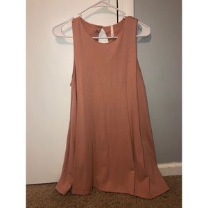 Soft Pink Tank Tunic Dress